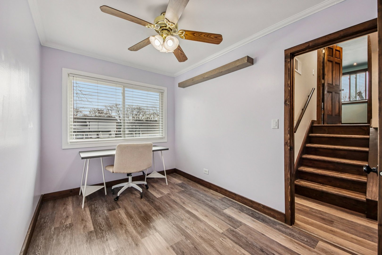 108 Davis Court Bolingbrook, IL 60440 - Photo 24 of 41 a view of a room with wooden floor and windows