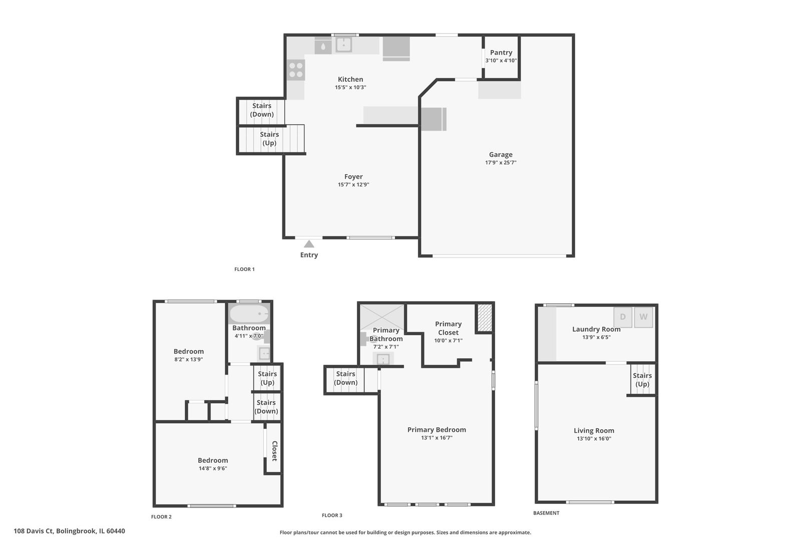 108 Davis Court Bolingbrook, IL 60440 - Photo 41 of 41 a picture of a bathroom with mirror
