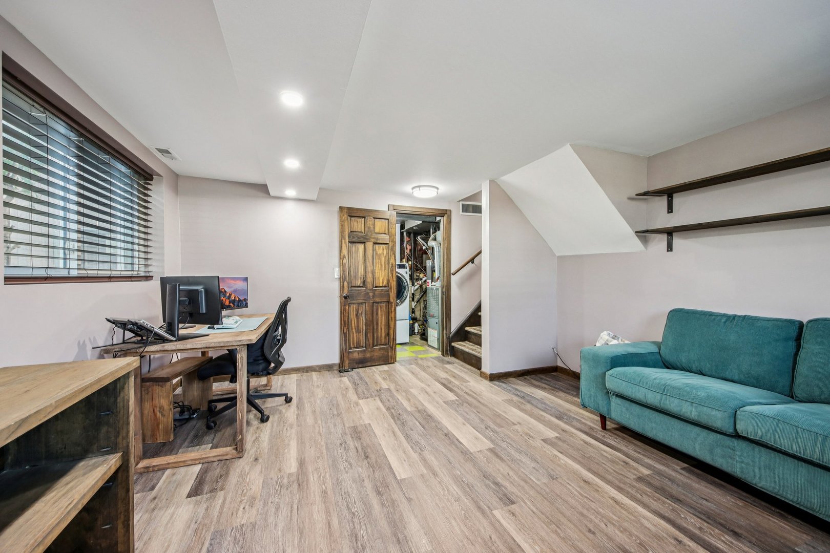 108 Davis Court Bolingbrook, IL 60440 - Photo 7 of 41 a workspace with furniture and wooden floor