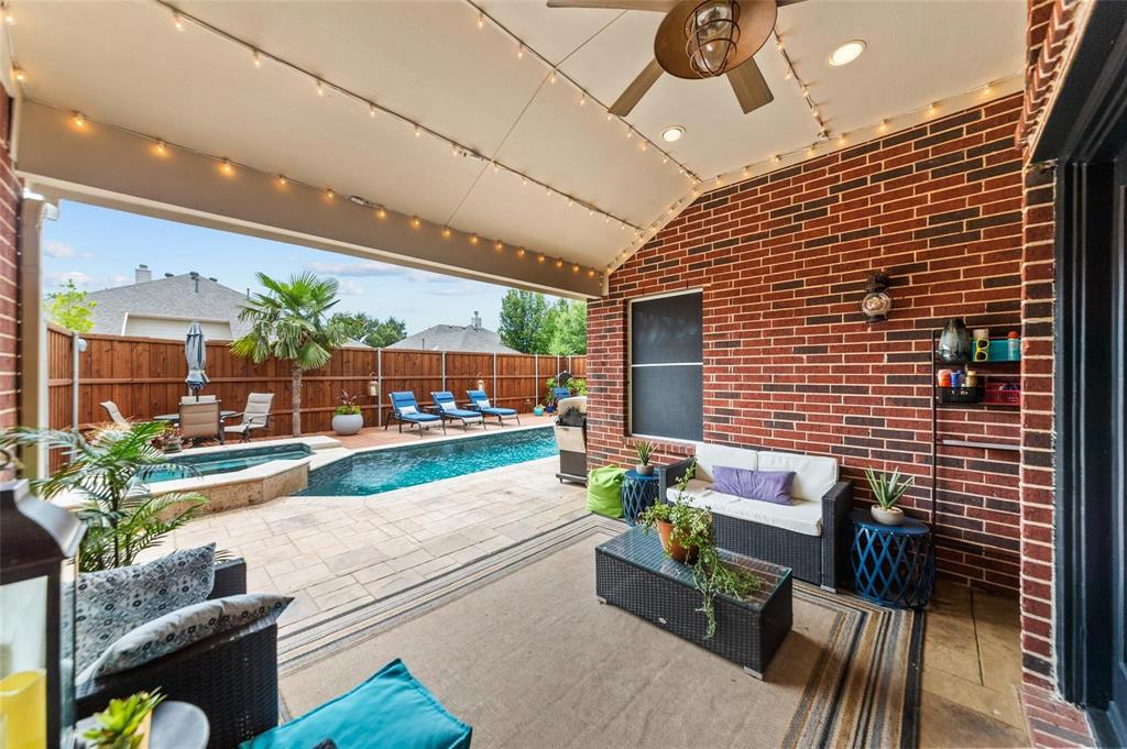 1551 Crystal Pass Allen, TX 75002 - Photo 23 of 27 a view of yard from deck with patio