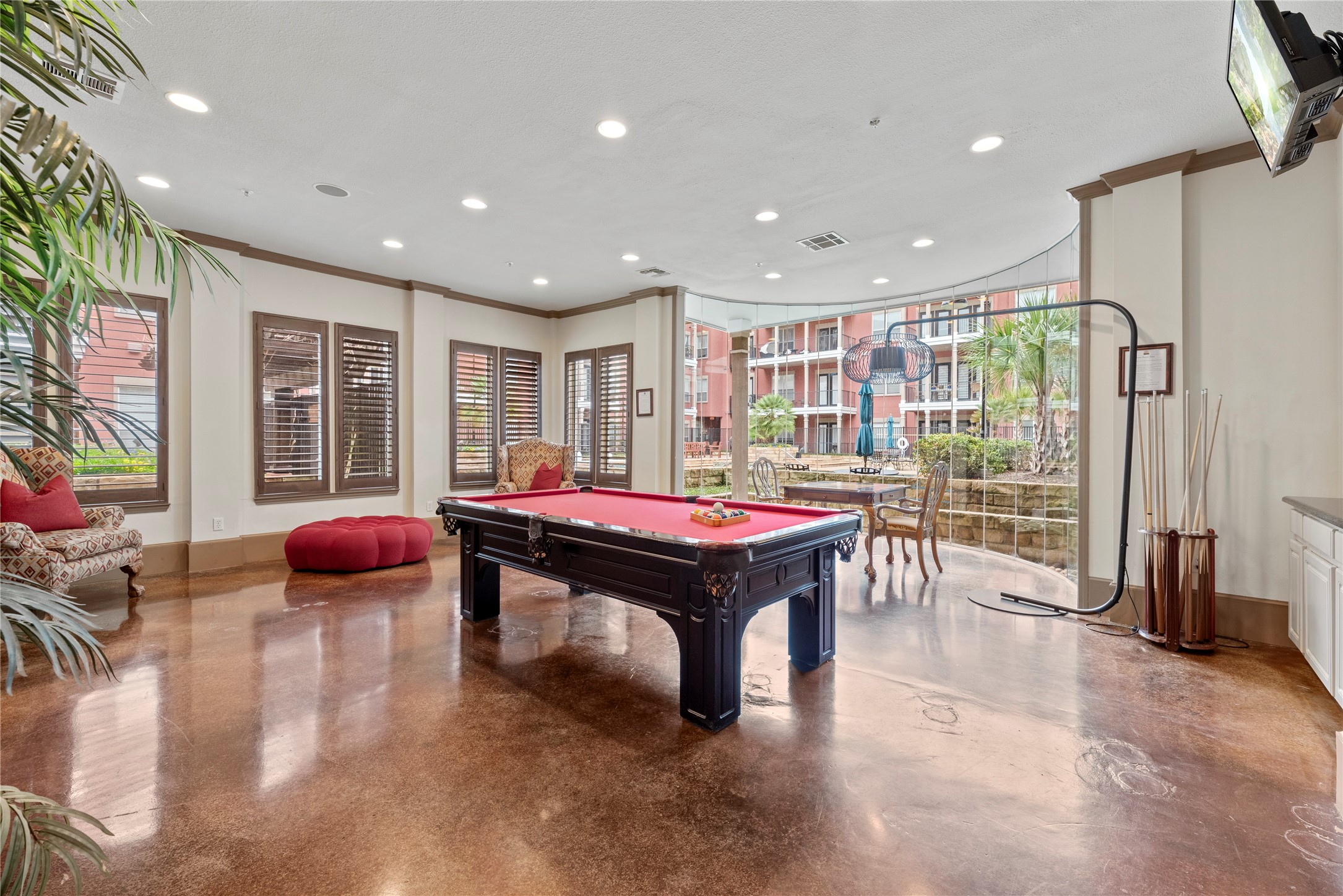 2400 McCue Road, Unit 206 Houston, TX 77056 - Photo 12 of 17 You can even enjoy a little down time with friends, playing pool!