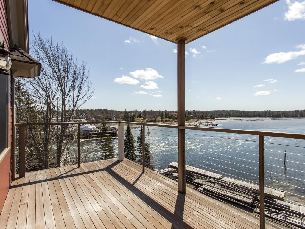 75 Main Street, Unit 1 Newcastle, ME 04553 - Photo 25 of 27 Top floor deck- What a view!