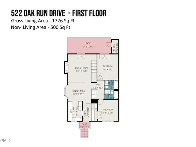 $290,000 | 522 Oak Run Drive, Raleigh, NC 27606