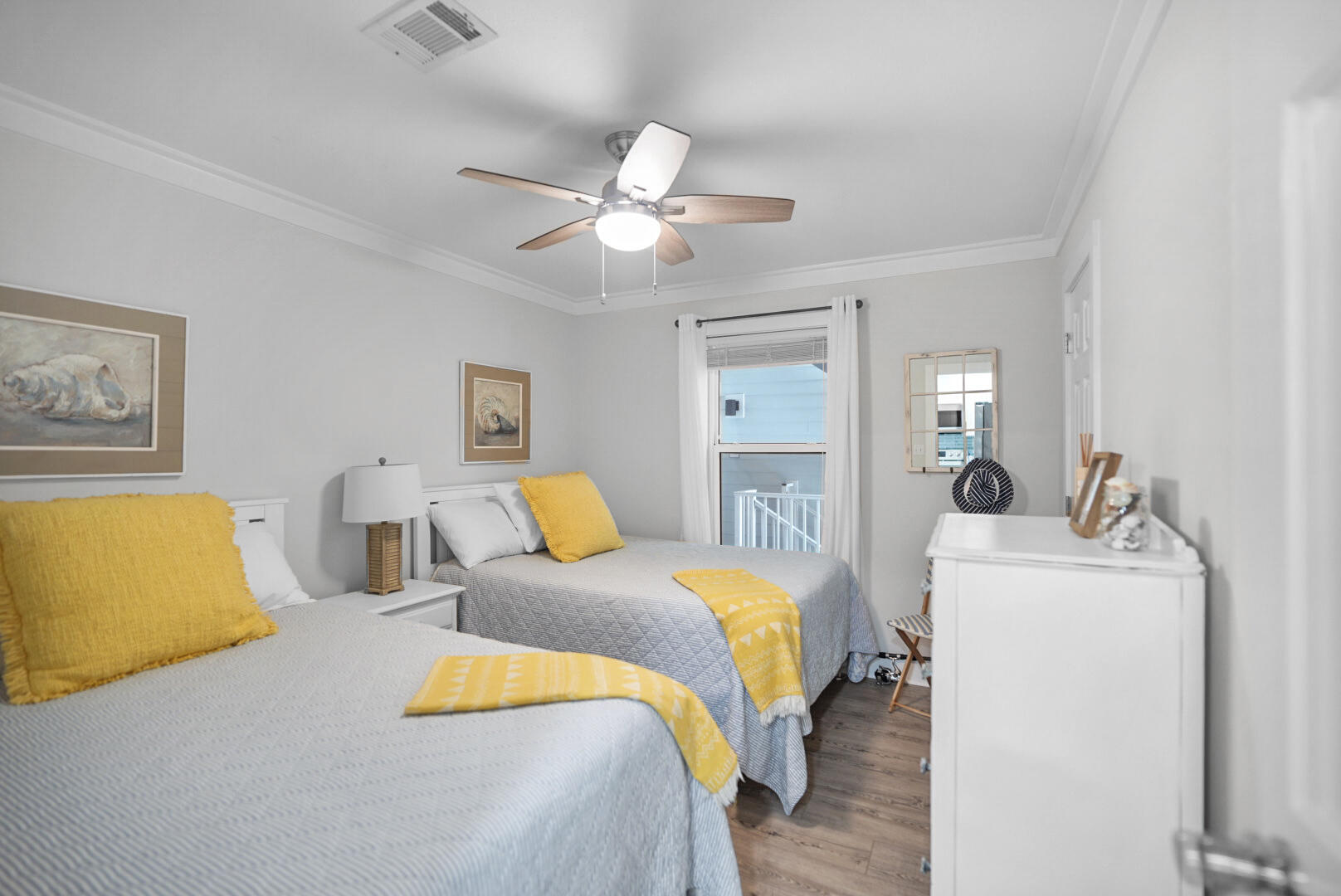 11 Beachside Drive, Unit 123 Santa Rosa Beach, FL 32459 - Photo 16 of 22 a bedroom with a bed and a couch