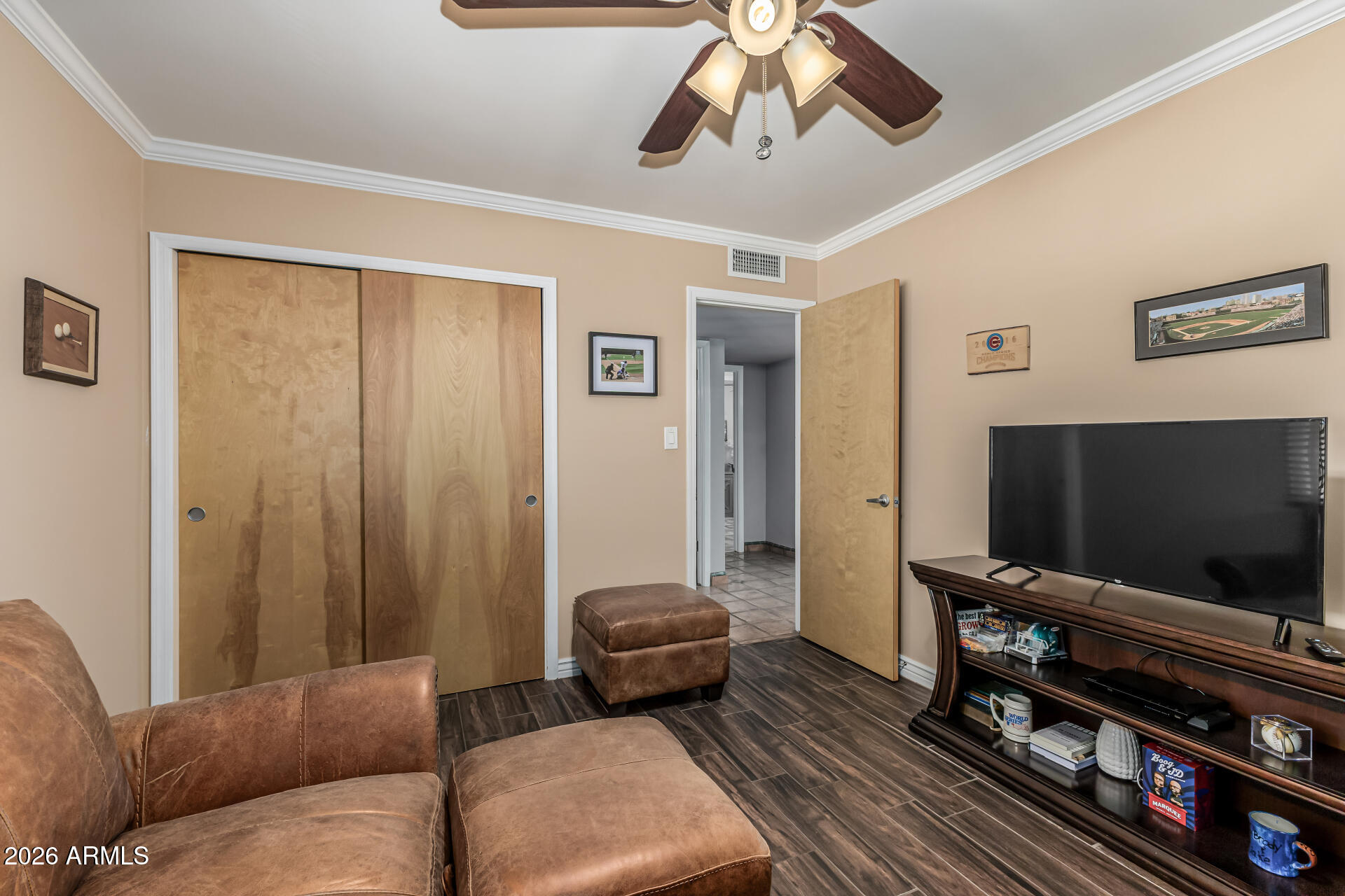 1003 East Watson Drive Tempe, AZ 85283 - Photo 24 of 39 a living room with furniture and a flat screen tv