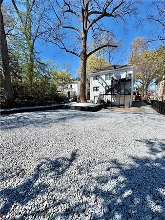 a view of a house with a snow