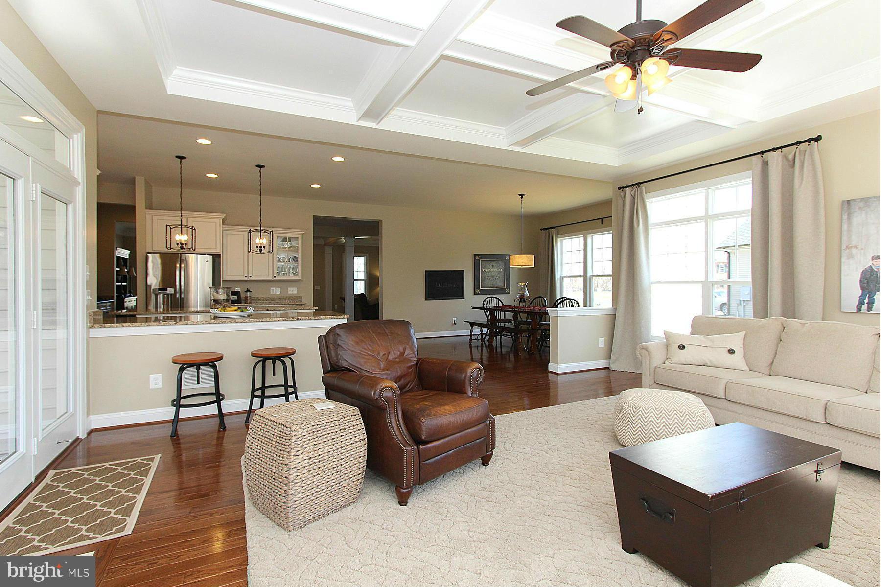 4456 Spring Run Road Warrenton, VA 20187 - Photo 12 of 28 Family Room w/coffered ceiling