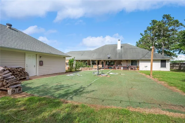 a view of a livingroom with a flat screen tv
