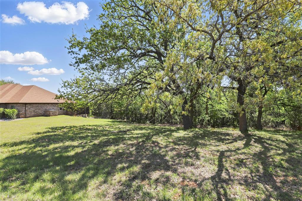 9804 Bellechase Road Granbury, TX 76049 - Photo 15 of 18 a big yard with lots of green space and house view