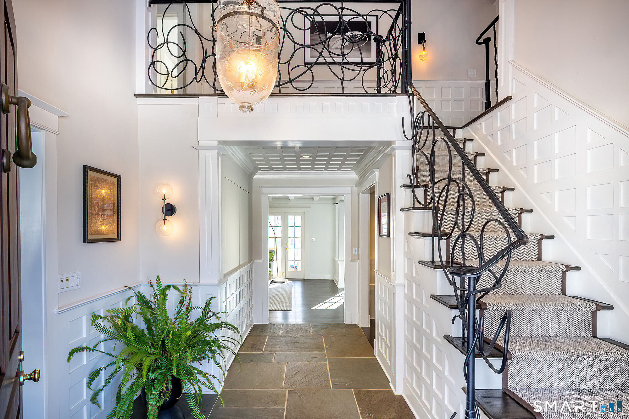 77 Golf Lane Ridgefield, CT 06877 - Photo 3 of 41 Two-story entryway with custom banister and millwork.
