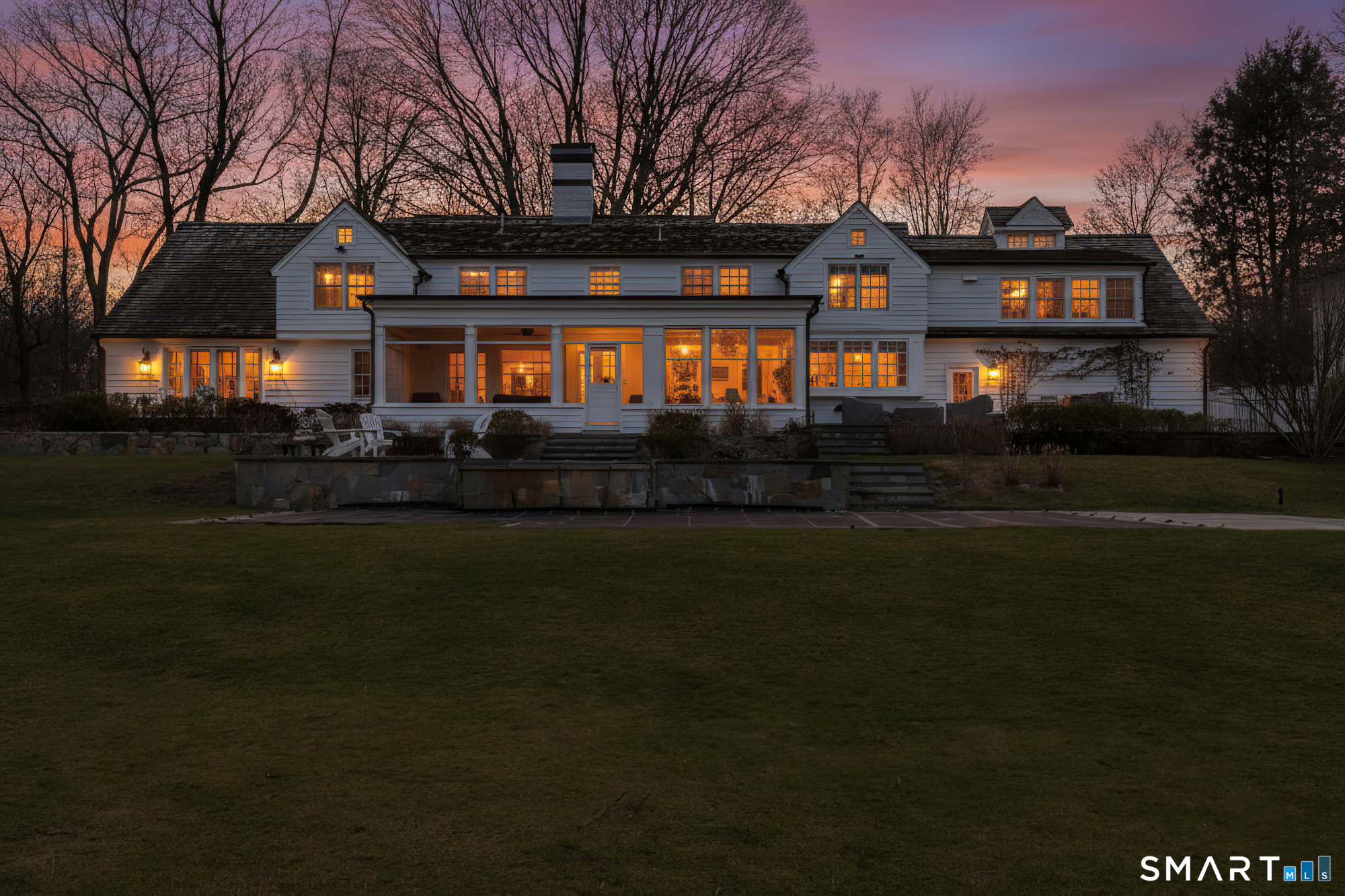 77 Golf Lane Ridgefield, CT 06877 - Photo 39 of 41 Twilight from the back of 77 Golf Lane.