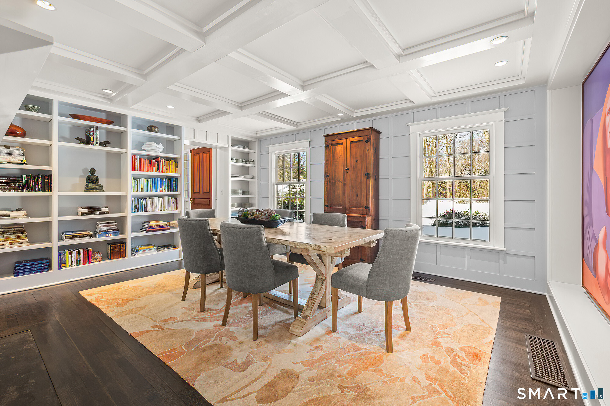 77 Golf Lane Ridgefield, CT 06877 - Photo 6 of 41 Dining room with custom built-ins