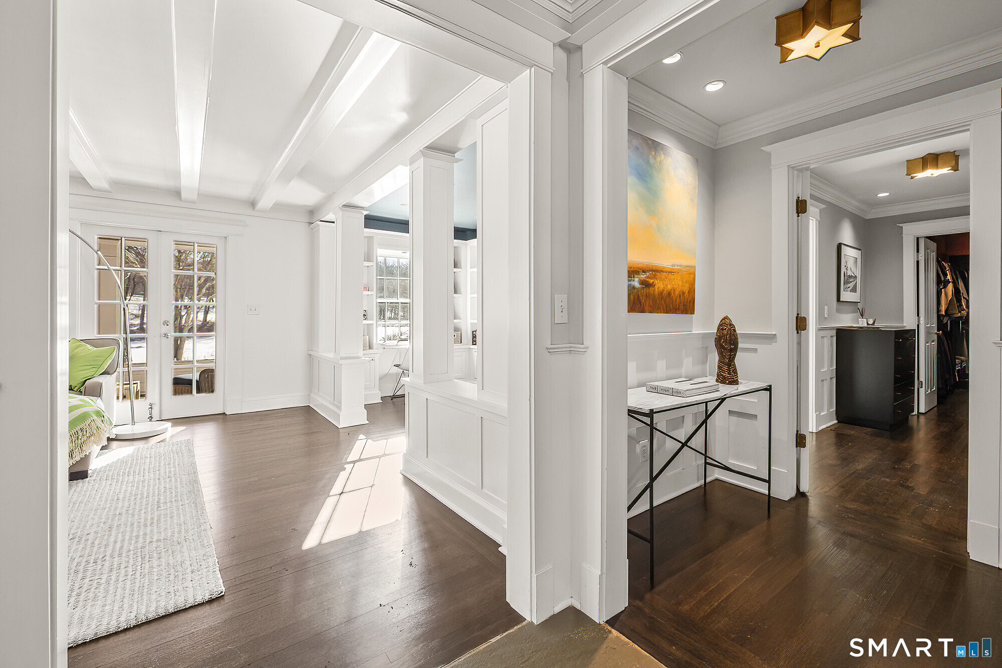 77 Golf Lane Ridgefield, CT 06877 - Photo 7 of 41 Hallway off of the main foyer that leads to the primary bedroom.