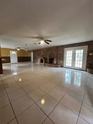 a view of a livingroom with a fireplace