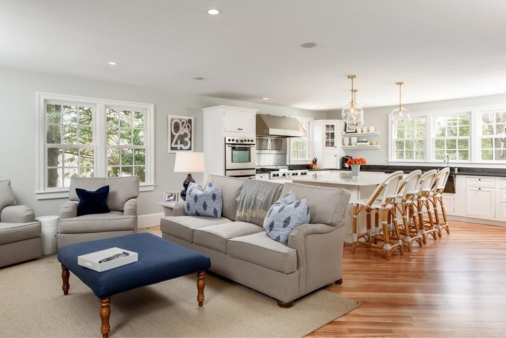44 Middle Street Hingham, MA 02043 - Photo 6 of 23 a living room with furniture and a large window