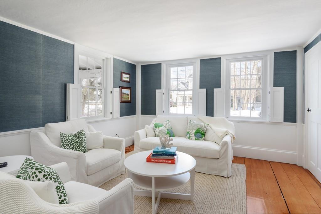 44 Middle Street Hingham, MA 02043 - Photo 9 of 23 a living room with furniture and a large window
