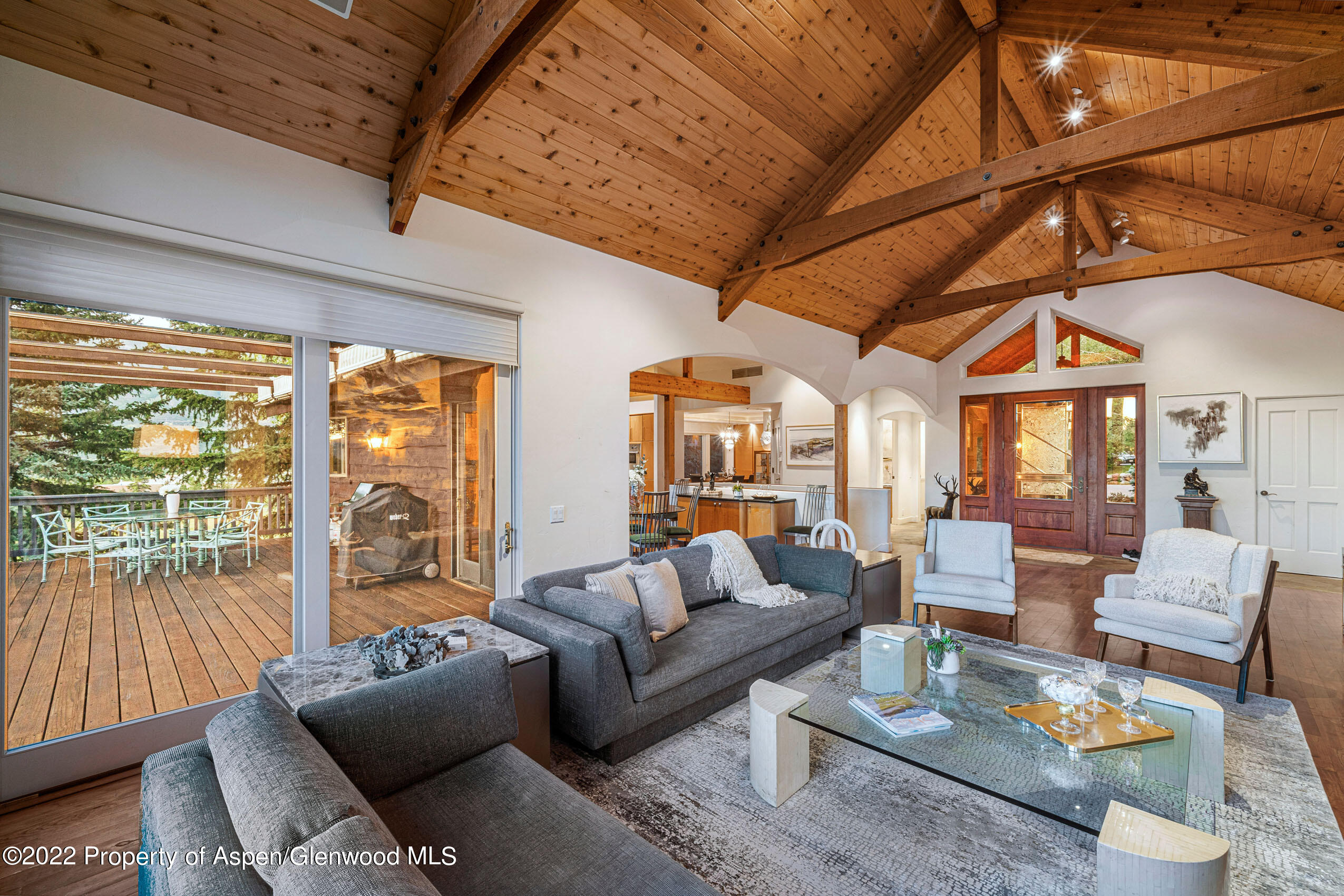 61 Primrose Path Aspen, CO 81611 - Photo 23 of 48 a living room with furniture and a large window