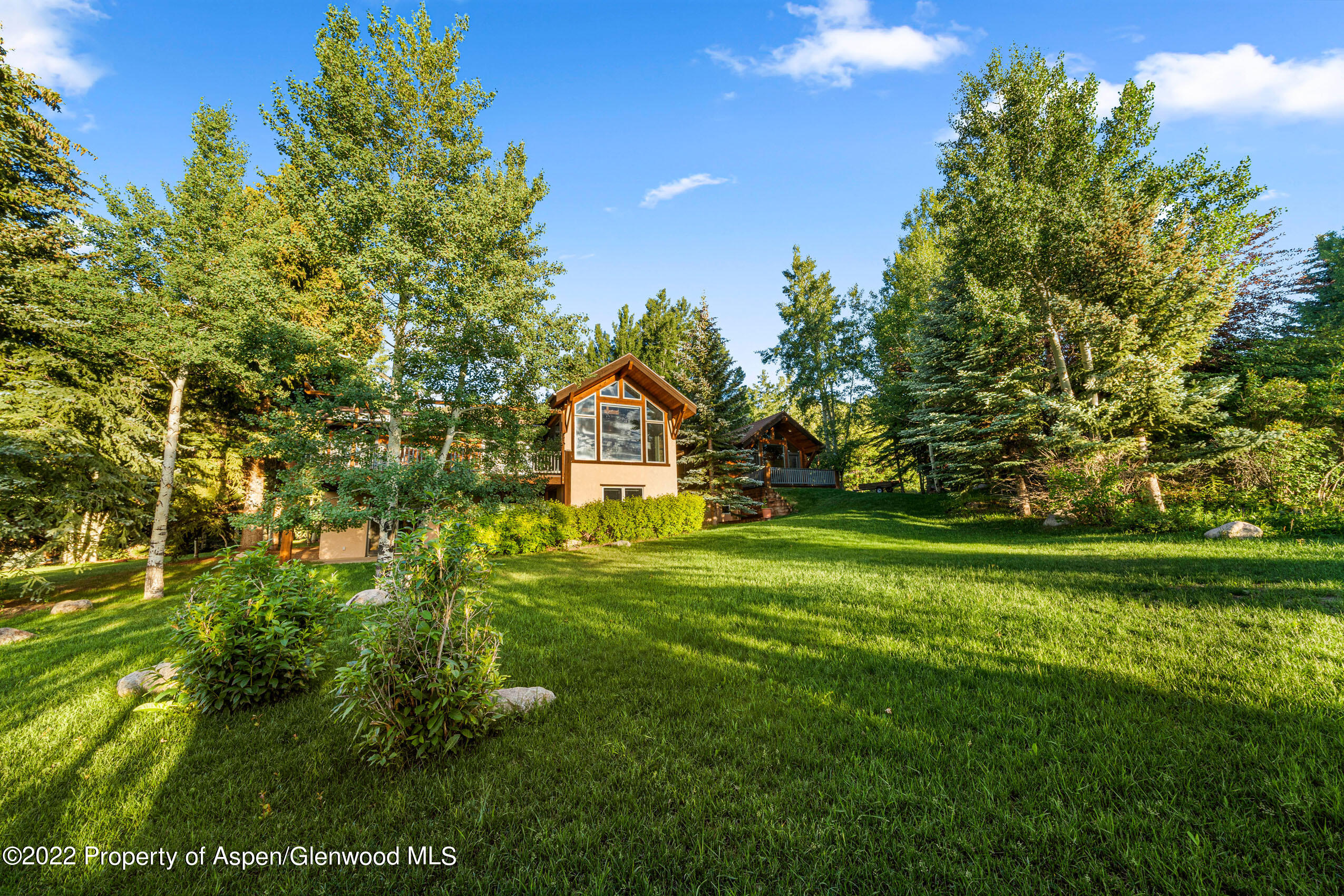 61 Primrose Path Aspen, CO 81611 - Photo 34 of 48 a view of a big yard with large trees