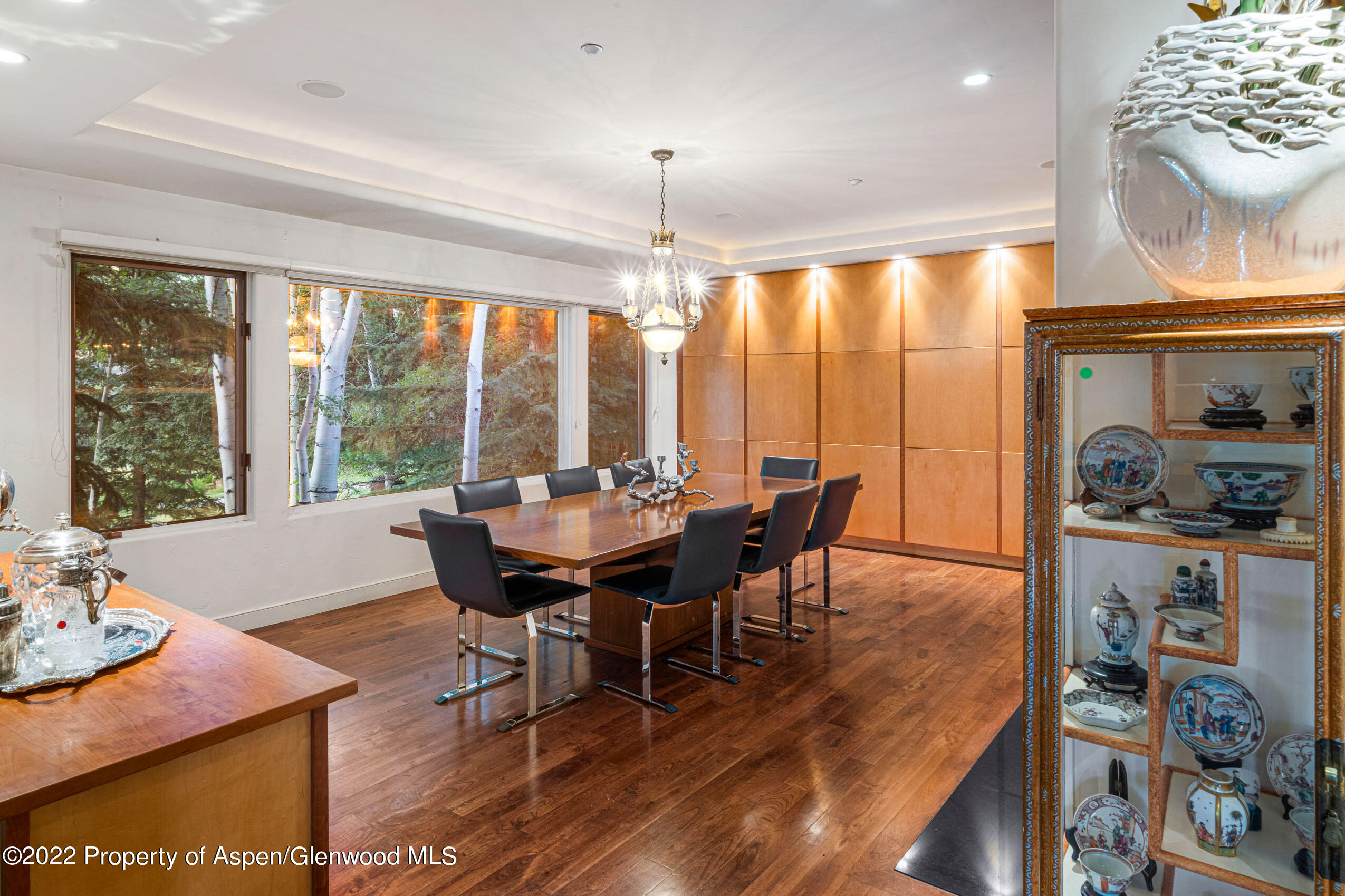 61 Primrose Path Aspen, CO 81611 - Photo 38 of 48 a view of a dining room with furniture window and outside view
