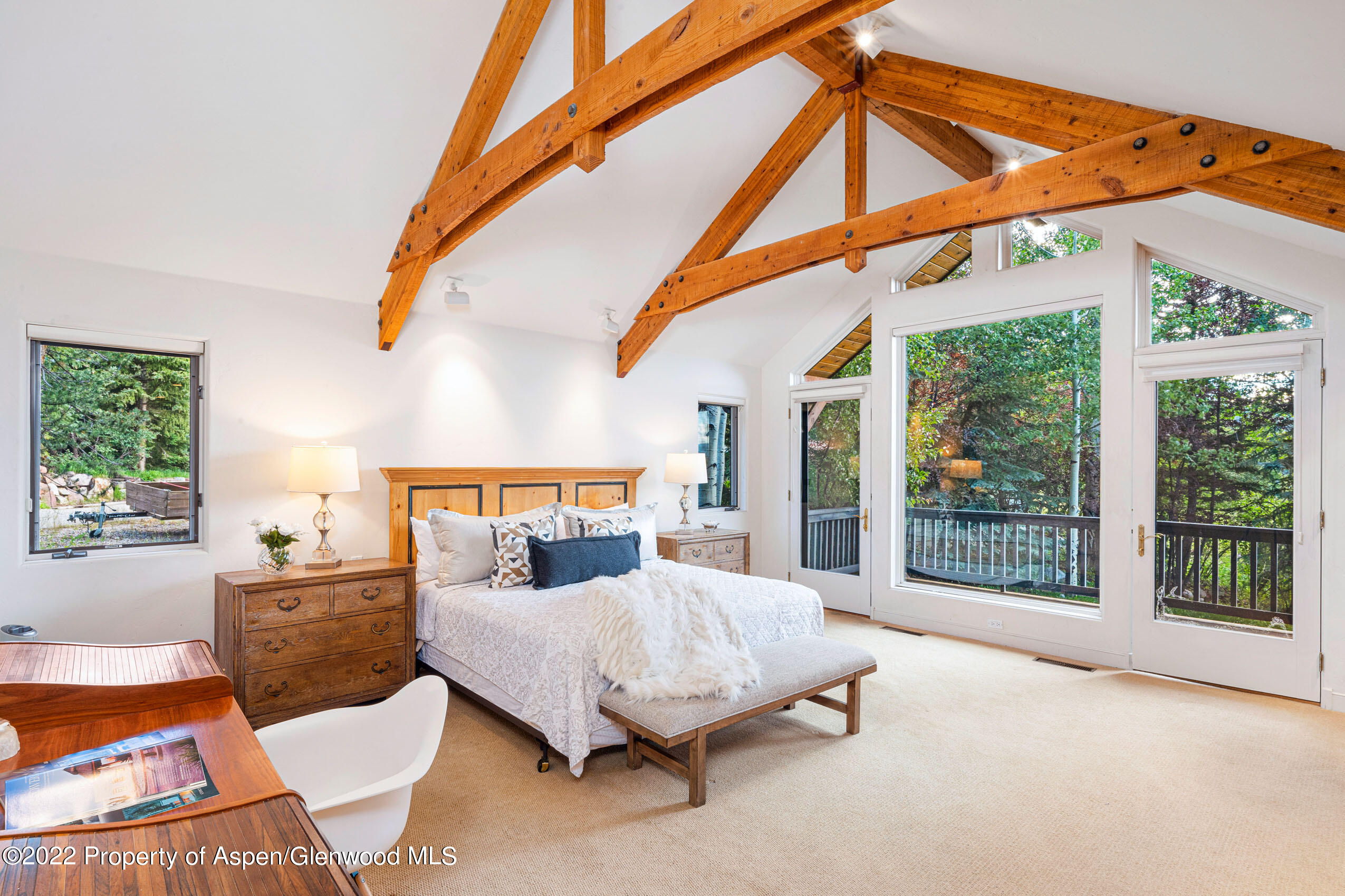 61 Primrose Path Aspen, CO 81611 - Photo 5 of 48 a bedroom with furniture and a window