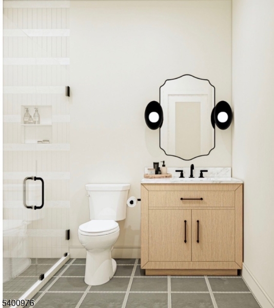 43 Orchard Road Florham Park, NJ 07932 - Photo 14 of 36 a bathroom with a toilet a sink and mirror