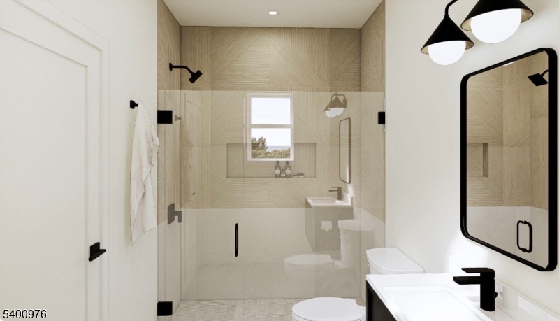 43 Orchard Road Florham Park, NJ 07932 - Photo 18 of 36 a bathroom with a sink a toilet and shower