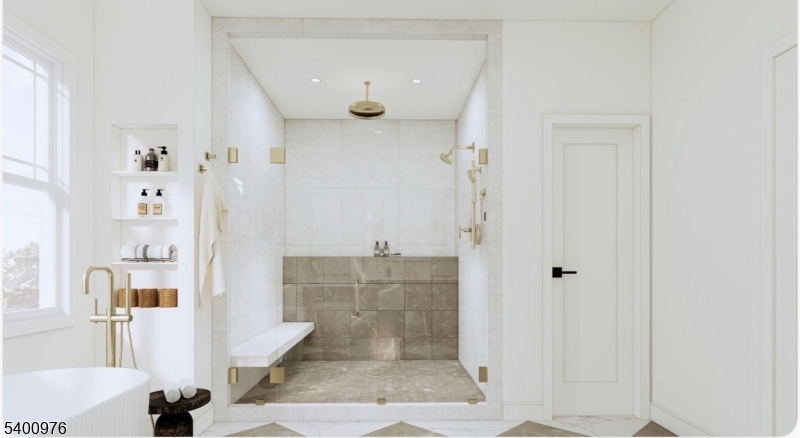 43 Orchard Road Florham Park, NJ 07932 - Photo 24 of 36 a bathroom with a glass shower door