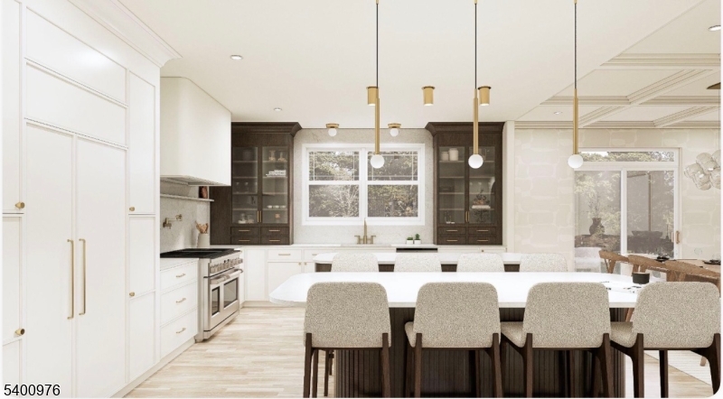 43 Orchard Road Florham Park, NJ 07932 - Photo 10 of 36 a dining hall with stainless steel appliances kitchen island granite countertop a sink and cabinets