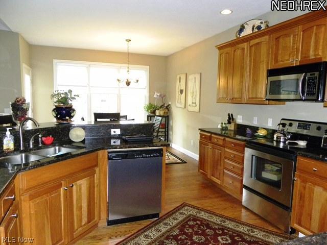 11581 Riding Trail Painesville, OH 44077 - Photo 15 of 20 Granite countertops and stainless steel appliances in the kitchen