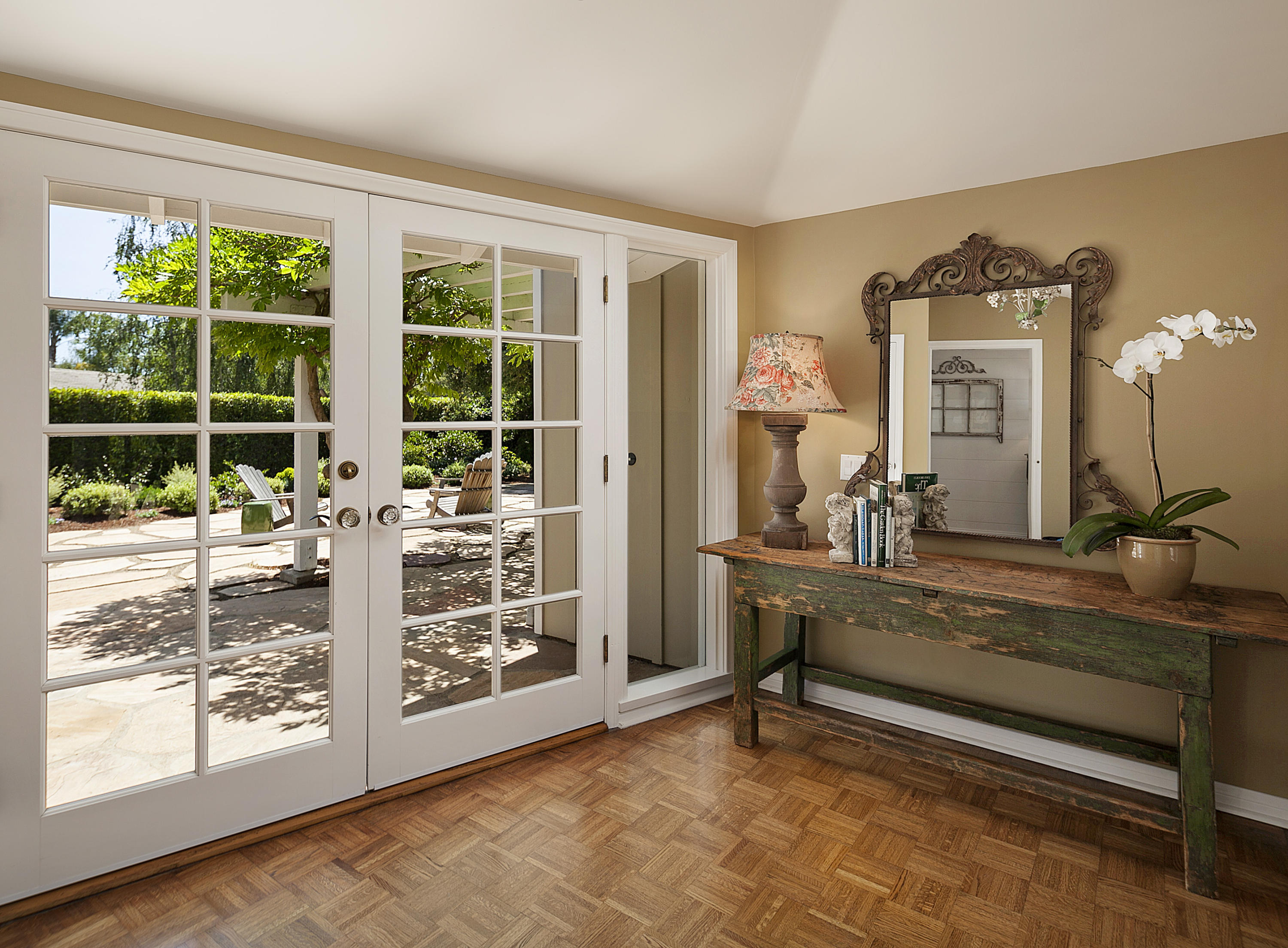 145 La Vereda Road Montecito, CA 93108 - Photo 10 of 17 a view of a living room and front door