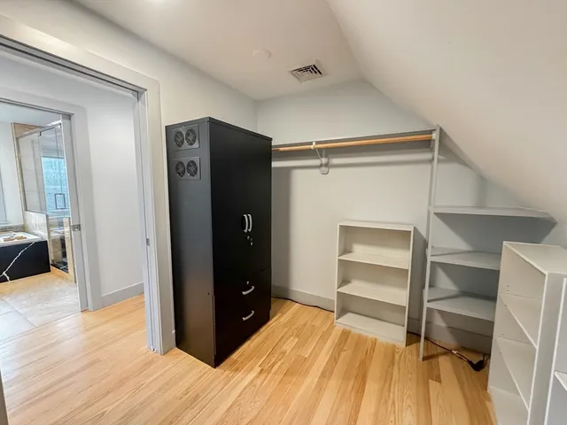 a view of a walk in closet