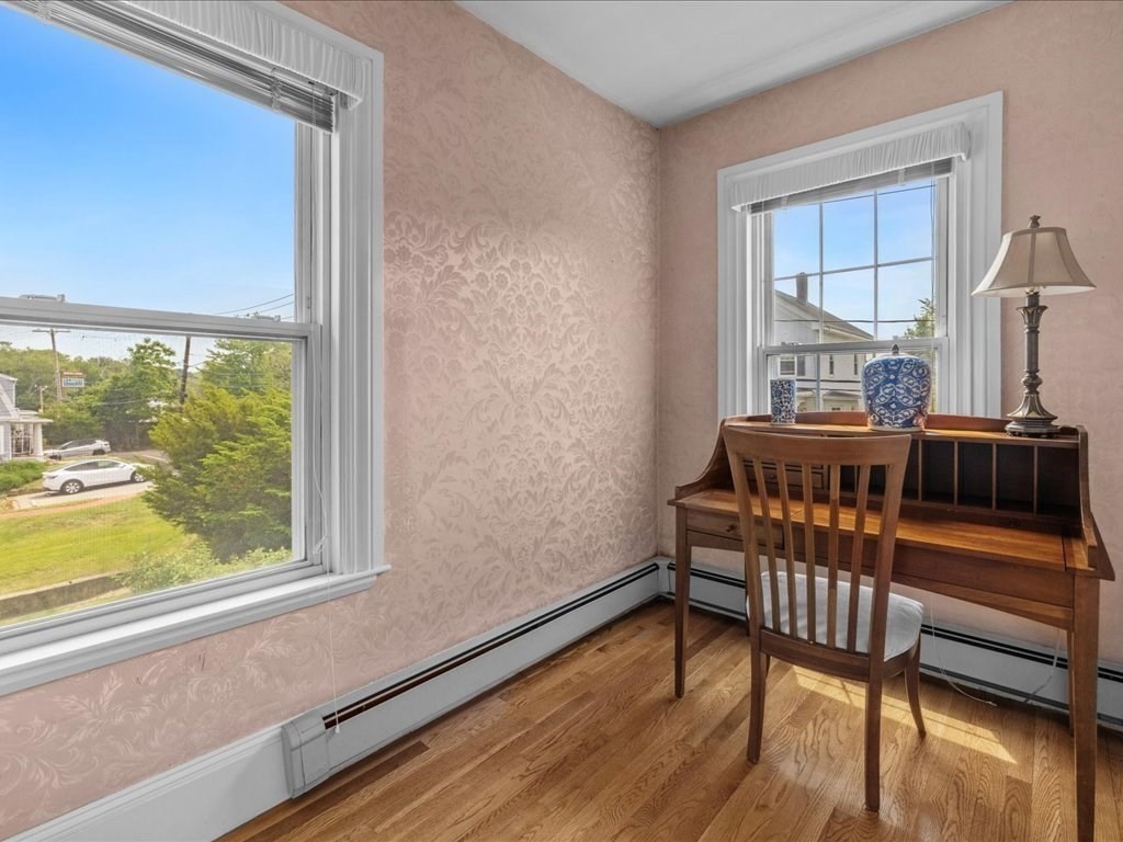 55 Dwight Street Dedham, MA 02026 - Photo 21 of 41 a dining room with furniture window wooden floor