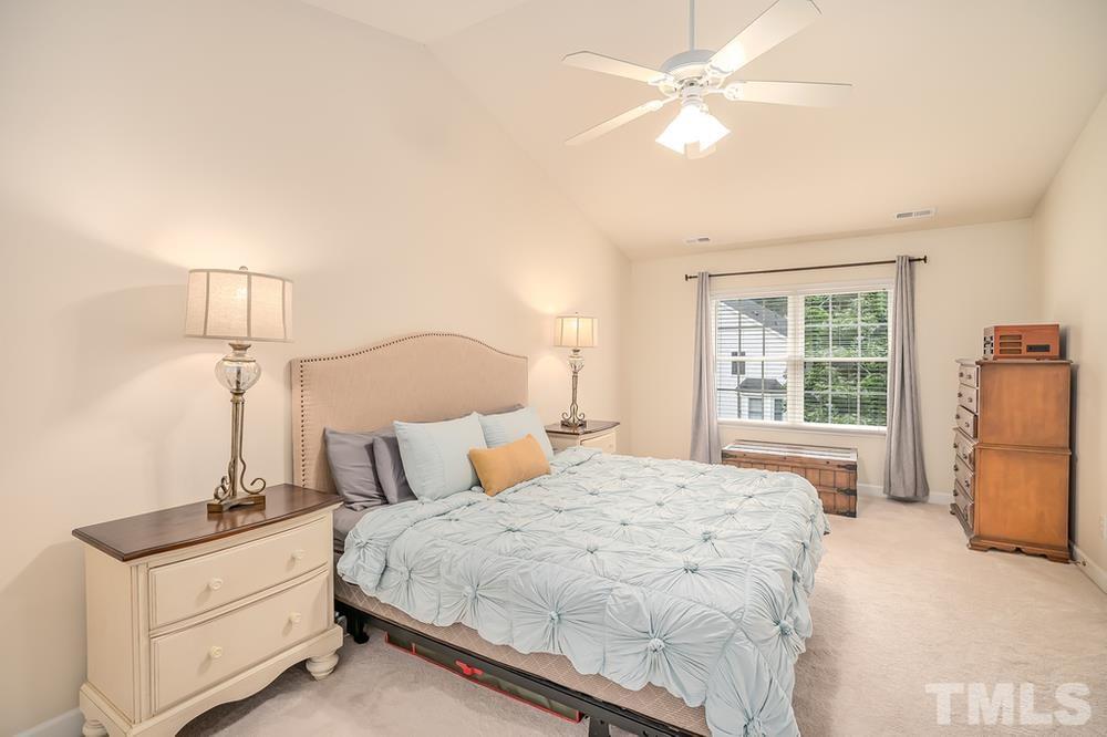 4559 Treerose Way Raleigh, NC 27606 - Photo 8 of 15 Master bedroom with vaulted ceilings
