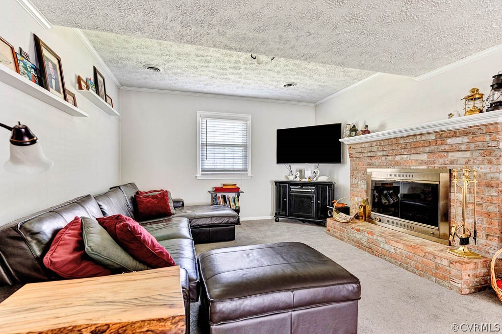 11431 Driscoll Road Chester, VA 23831 - Photo 13 of 41 a living room with furniture a fireplace and a flat screen tv