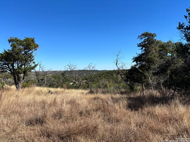 a view of a lake with a yard