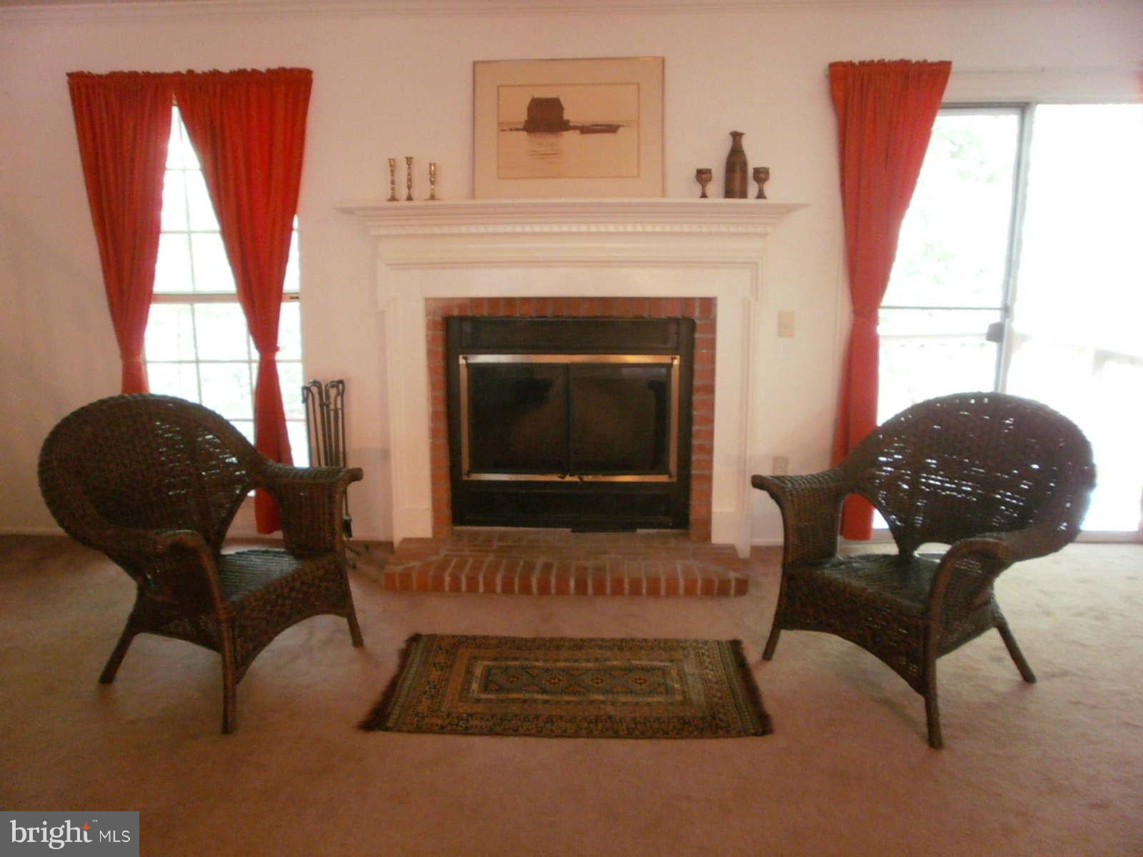 10520 Reed's Landing Circle Burke, VA 22015 - Photo 6 of 30 Living Room with Woodburning Fireplace