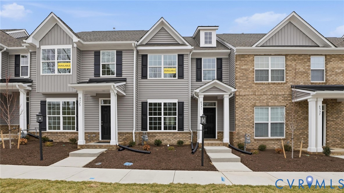 The Morganton is a two-story townhome with three b
