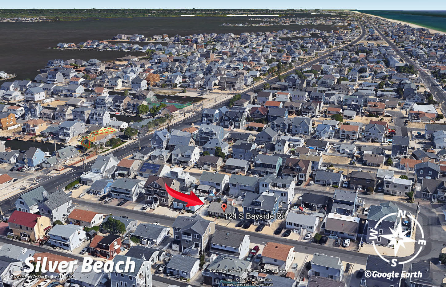 124 South Bayside Road Lavallette, NJ 08735 - Photo 26 of 26 an aerial view of a city