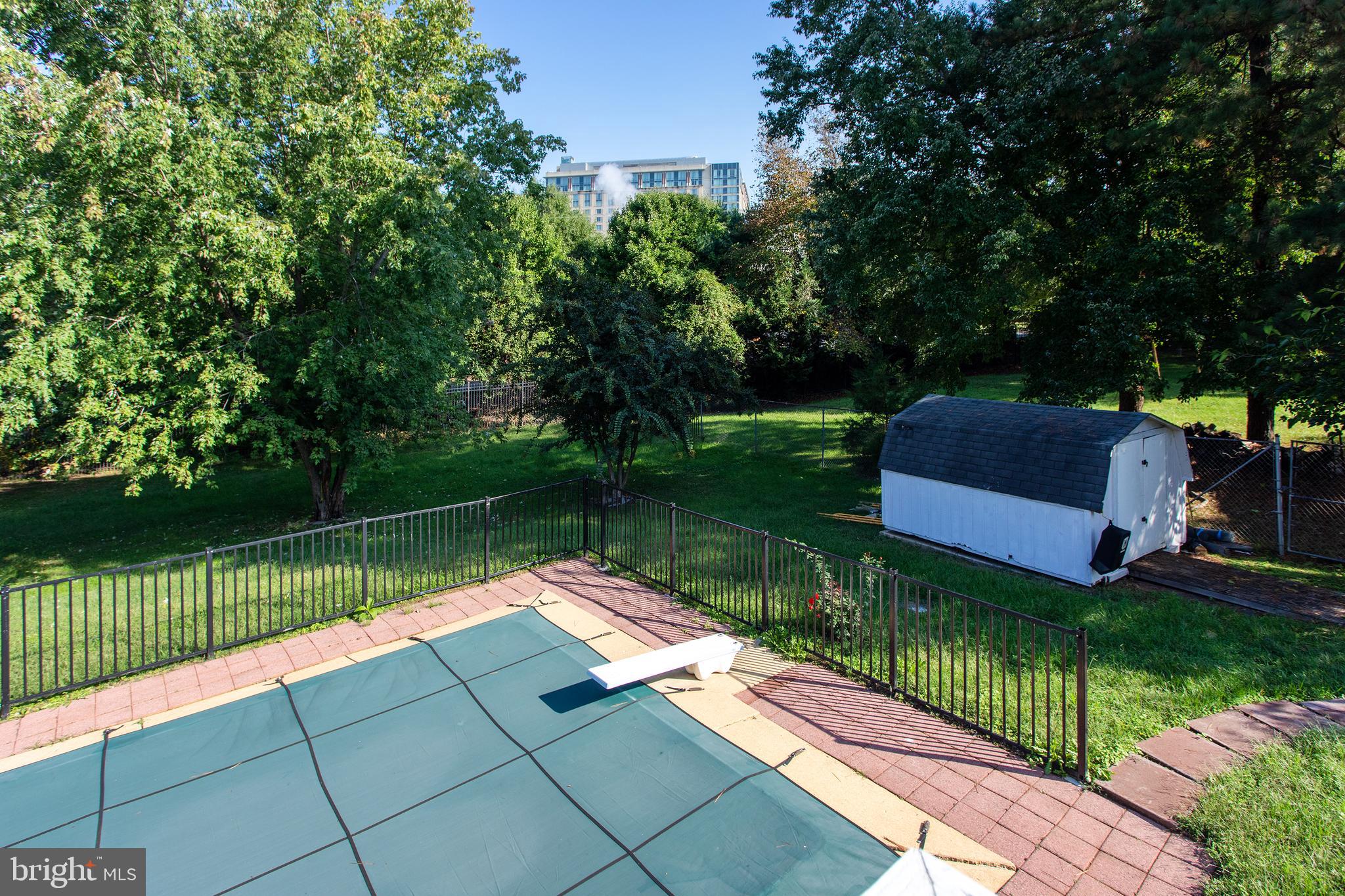 529 Rosier Road Fort Washington, MD 20744 - Photo 50 of 63 View of pool and shed from deck