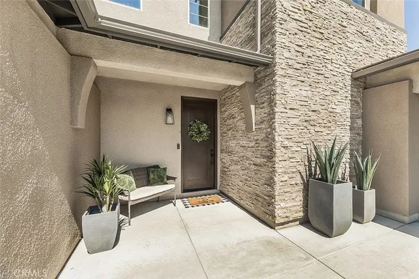 a view of a livingroom with wooden floor