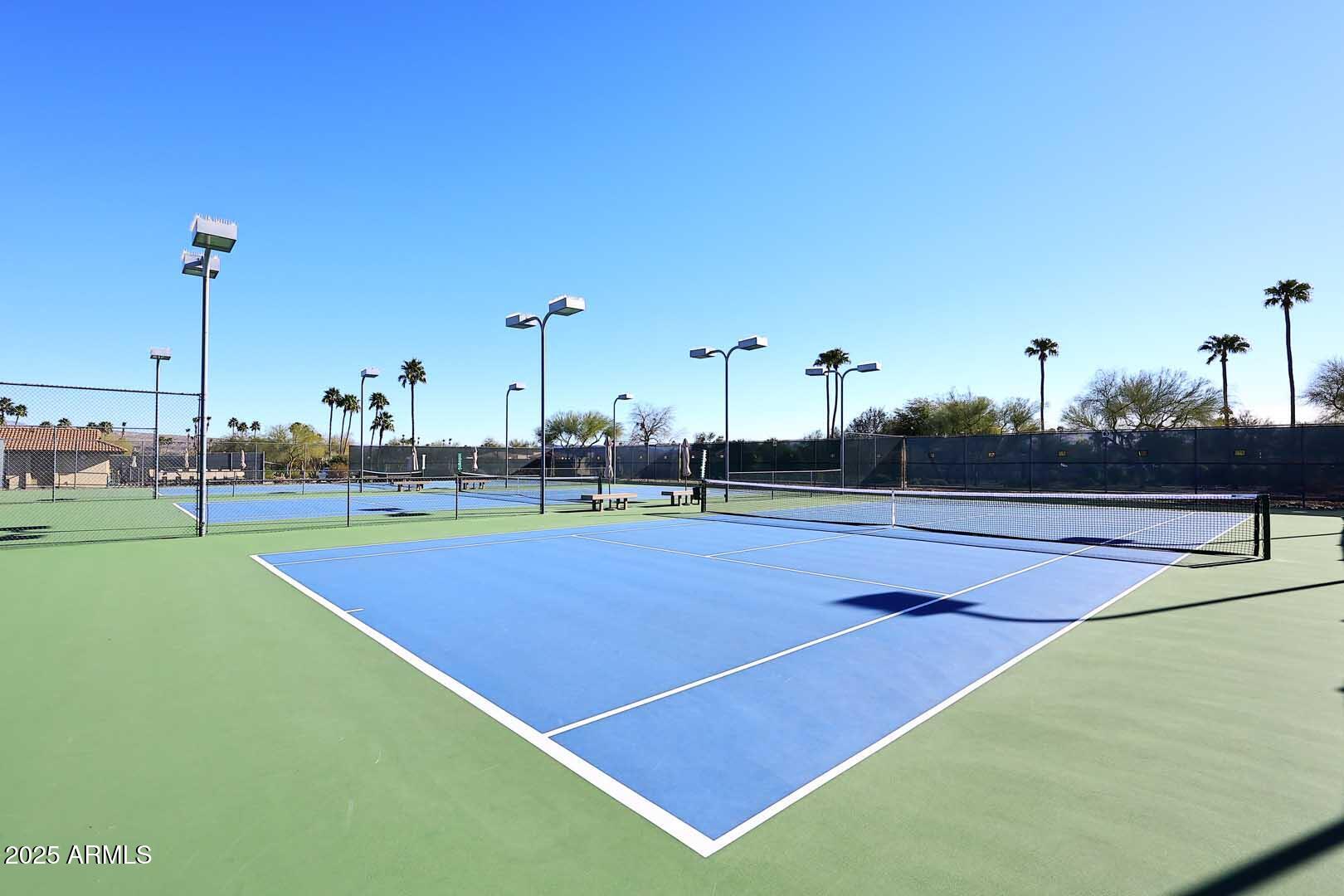 18510 East Leather Lane Rio Verde, AZ 85263 - Photo 46 of 67 a view of a tennis court