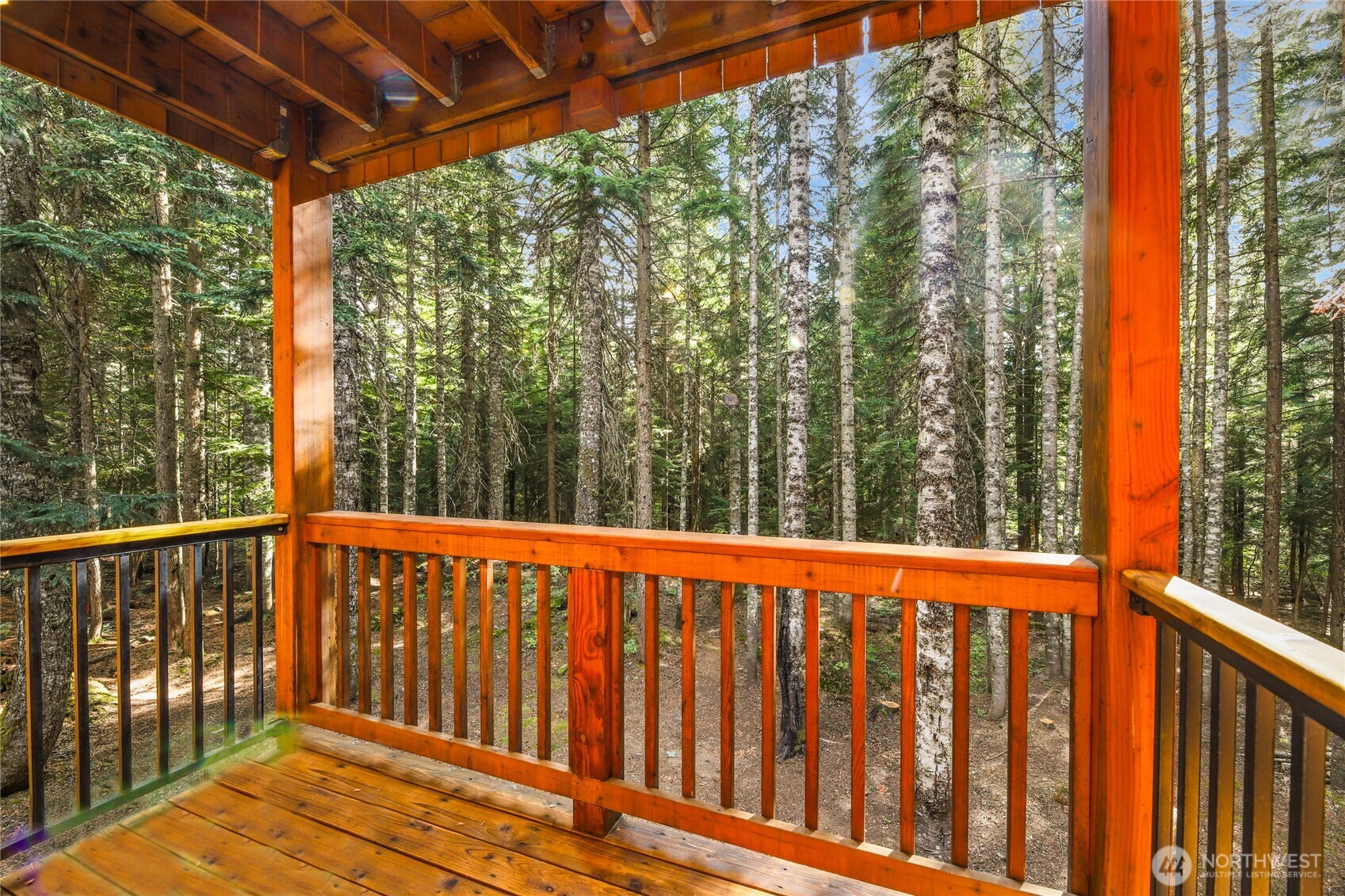 91 Mountain Home Road Snoqualmie Pass, WA 98068 - Photo 20 of 34 a view of a wooden deck
