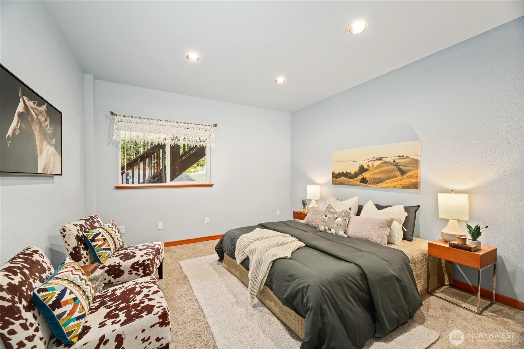 91 Mountain Home Road Snoqualmie Pass, WA 98068 - Photo 24 of 34 a bedroom with natural light and wooden floor