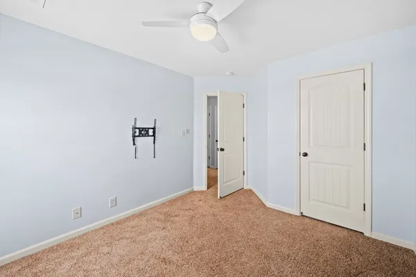 a view of a room with closet area