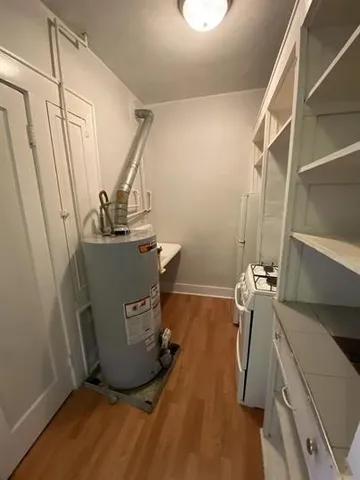 a room with storage and utility