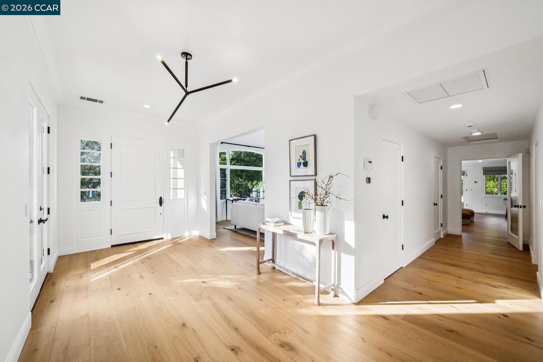 910 Carl Road Lafayette, CA 94549 - Photo 21 of 48 a view of a livingroom with wooden floor and white walls