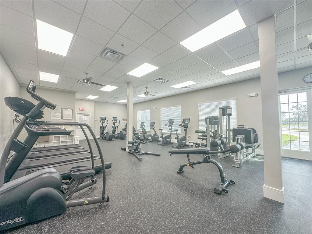 5300 Treasure View Way Leesburg, FL 34748 - Photo 36 of 47 a room with lots of gym equipment