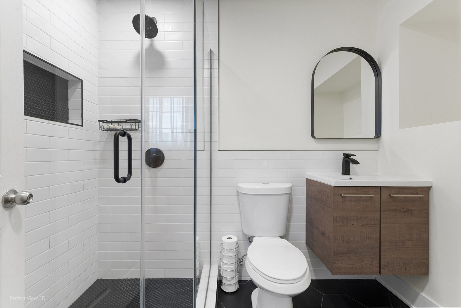 128 South Villa Avenue Addison, IL 60101 - Photo 14 of 27 a bathroom with a toilet sink and shower