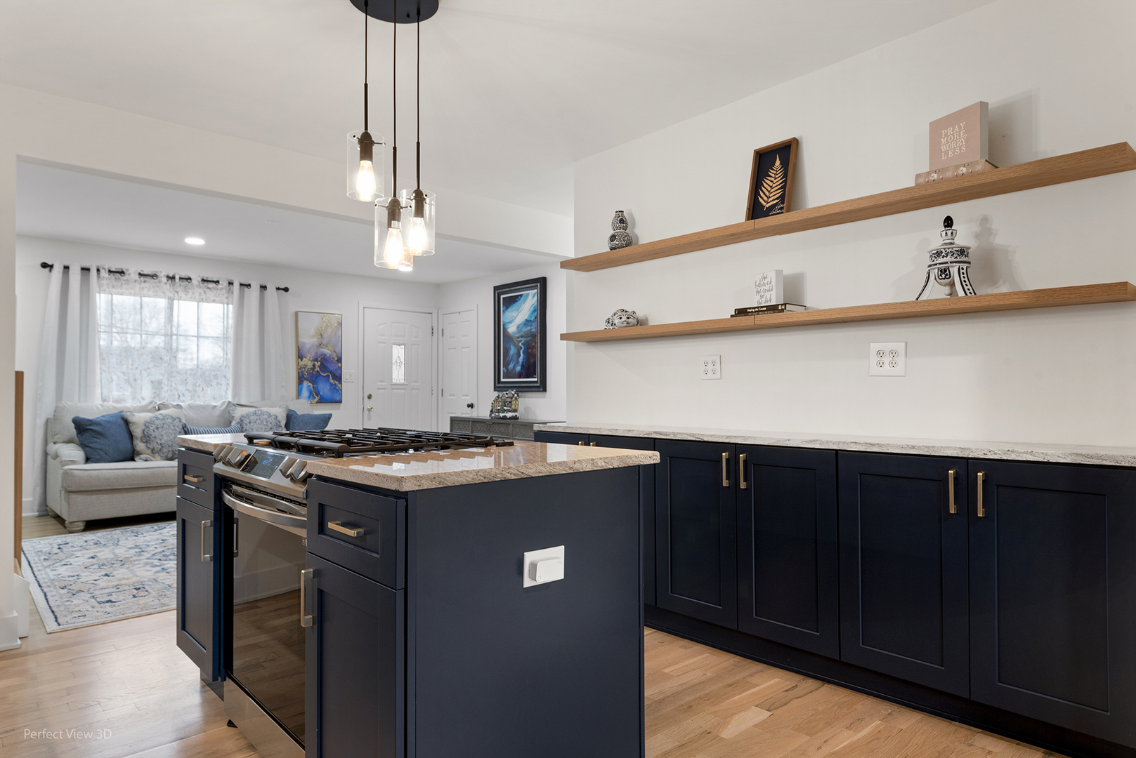 128 South Villa Avenue Addison, IL 60101 - Photo 7 of 27 a kitchen with stainless steel appliances granite countertop a sink a stove and a wooden floors
