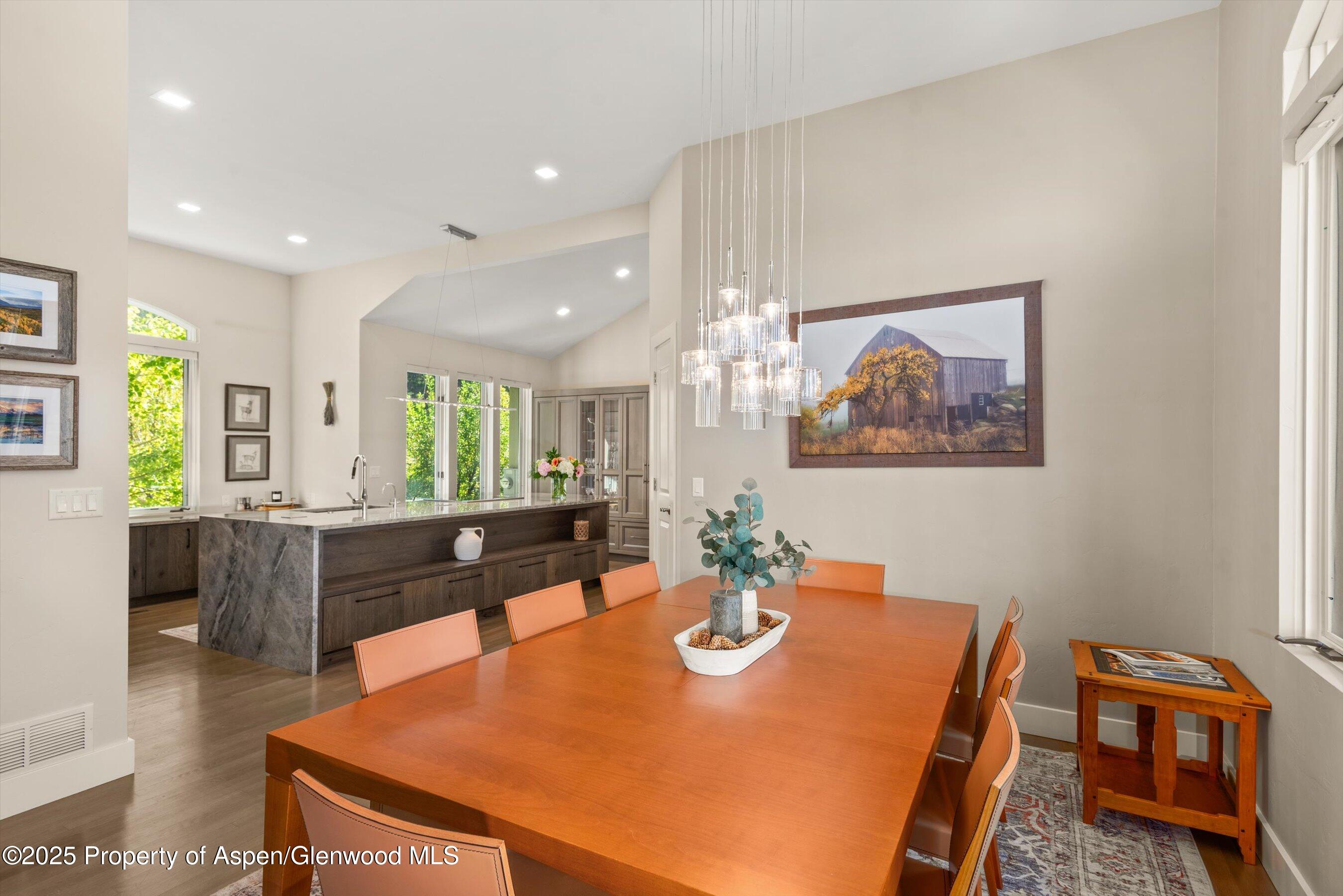 587 Hillcrest Drive Basalt, CO 81621 - Photo 15 of 57 Dining looking into kitchen